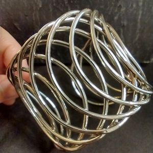 3/$10 Chunky Metal Ring Arm Bangle